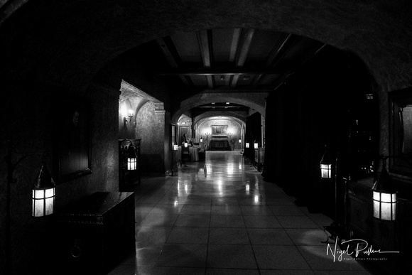 Magical hallway BW